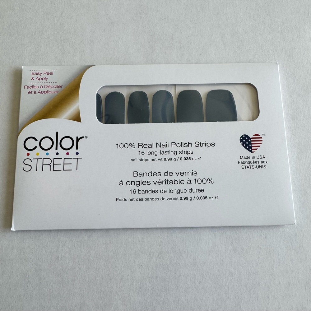 Color Street: Slate of Mind | Blue Gray Fall Winter Solid Crème Cool Muted - Picture 3 of 13